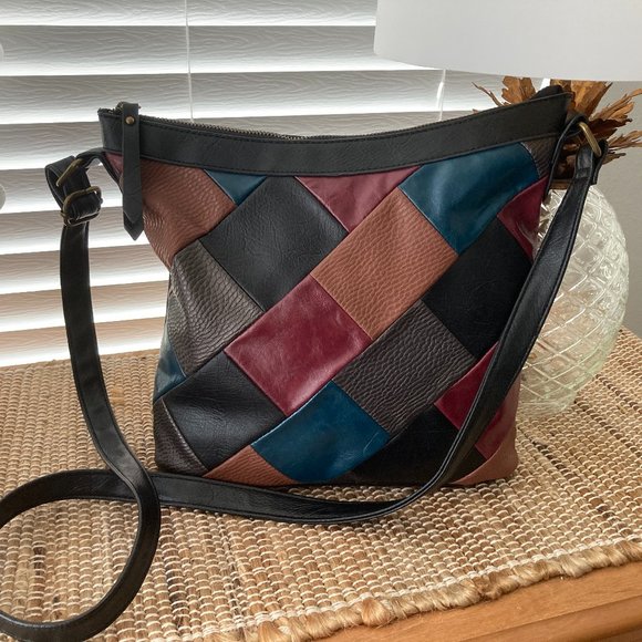Style & Co. Patchwork Crossbody Handbag - Picture 1 of 7